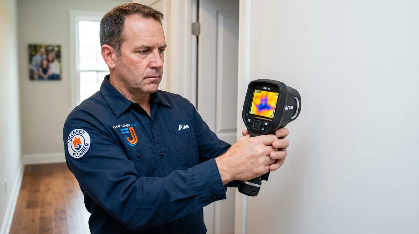 Thermal imaging leak detection by Johns Plumbing LLC in Prospect Heights
